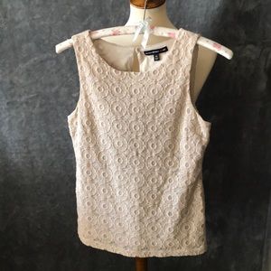 Banana Republic Mad Men Sleeveless Lace Blouse